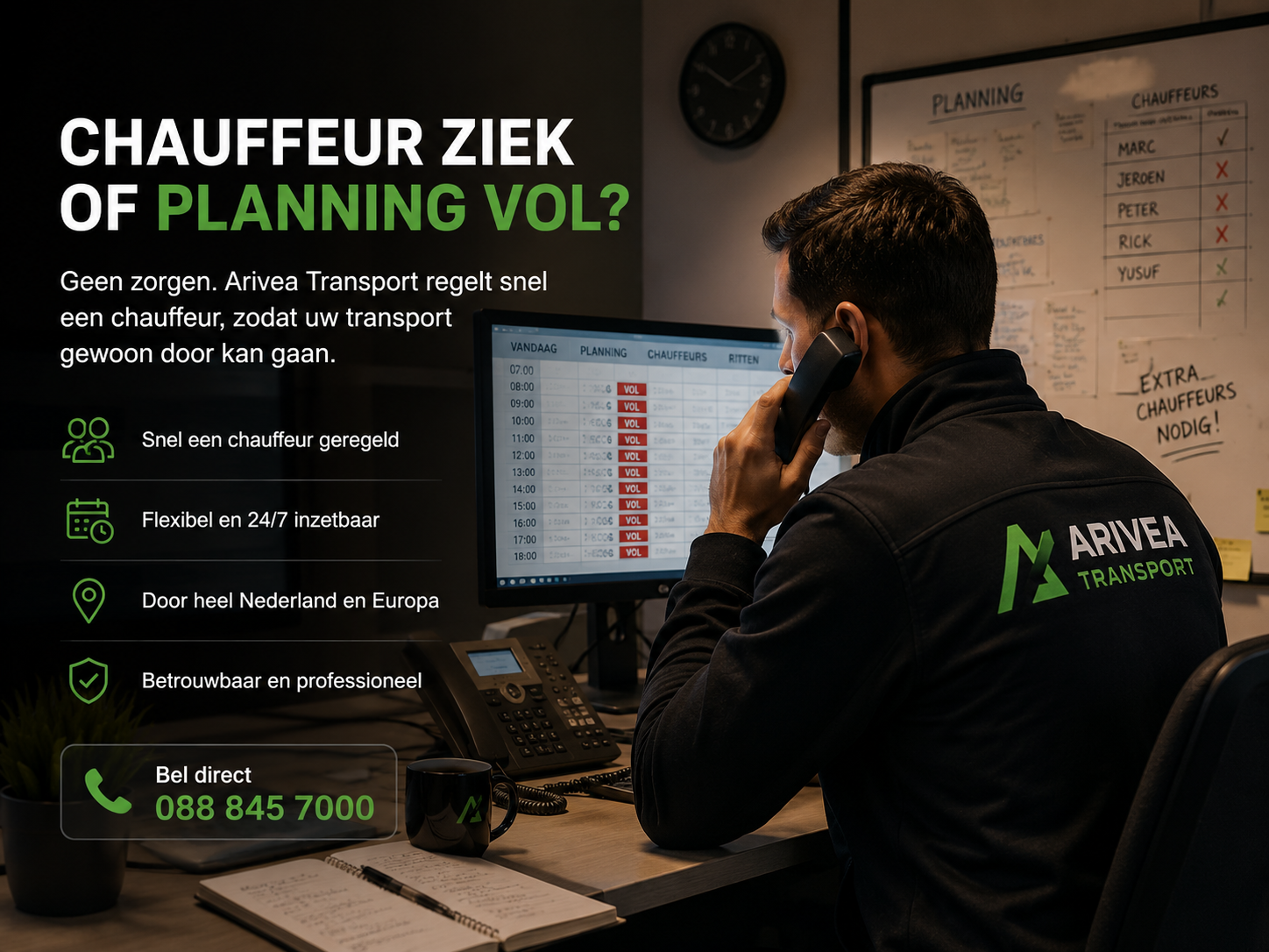 Flex vrachtwagenchauffeur Arivea Transport